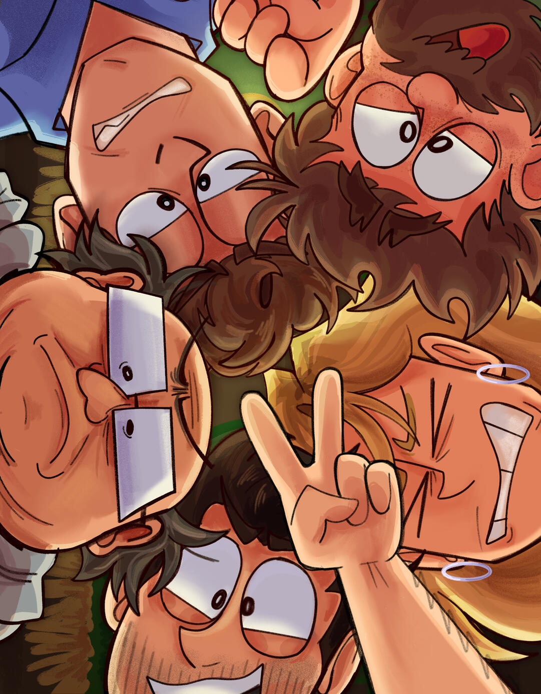 fan art of the FX show 'it's always sunny in philadelphia'