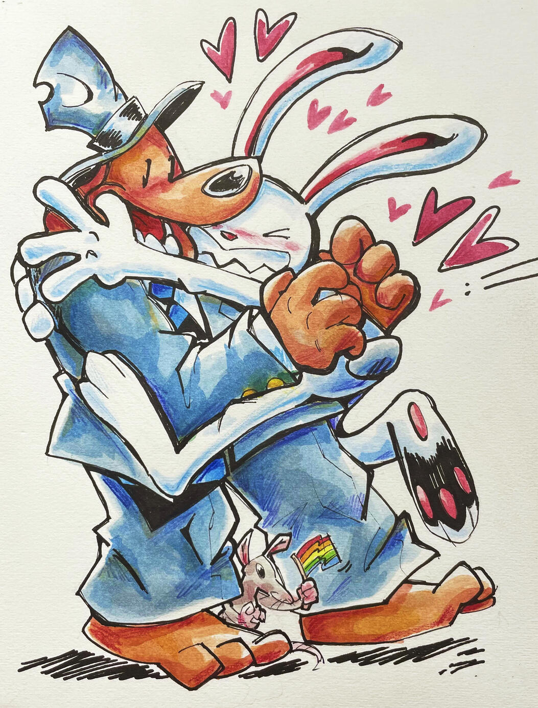 fan art of the comic book series 'Sam and Max'